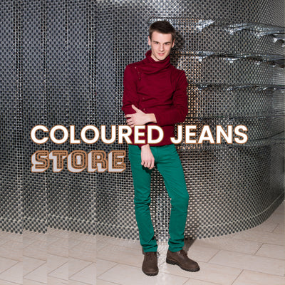 COLOURED JEANS
