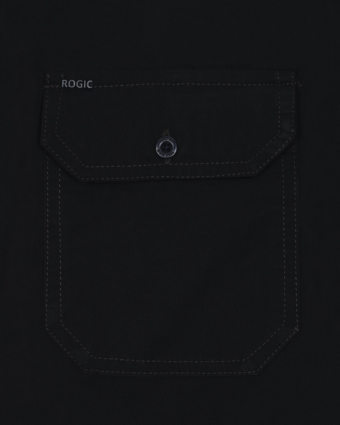 DOUBLE POCKET SHIRT IN BLACK