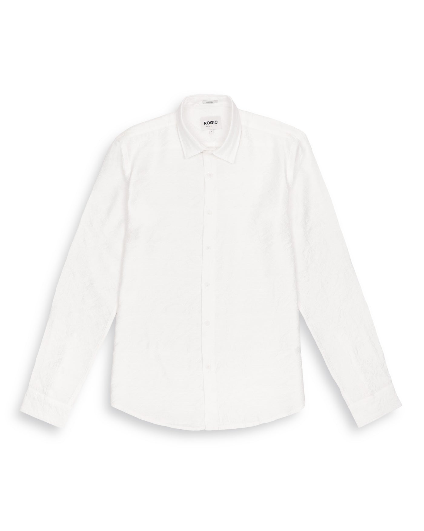 TEXTURE SOLID SHIRT IN WHITE