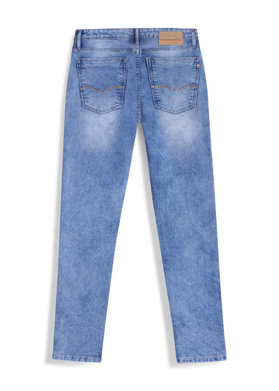 KNITTED STONE WASHED JEANS <br> Originals - light blue