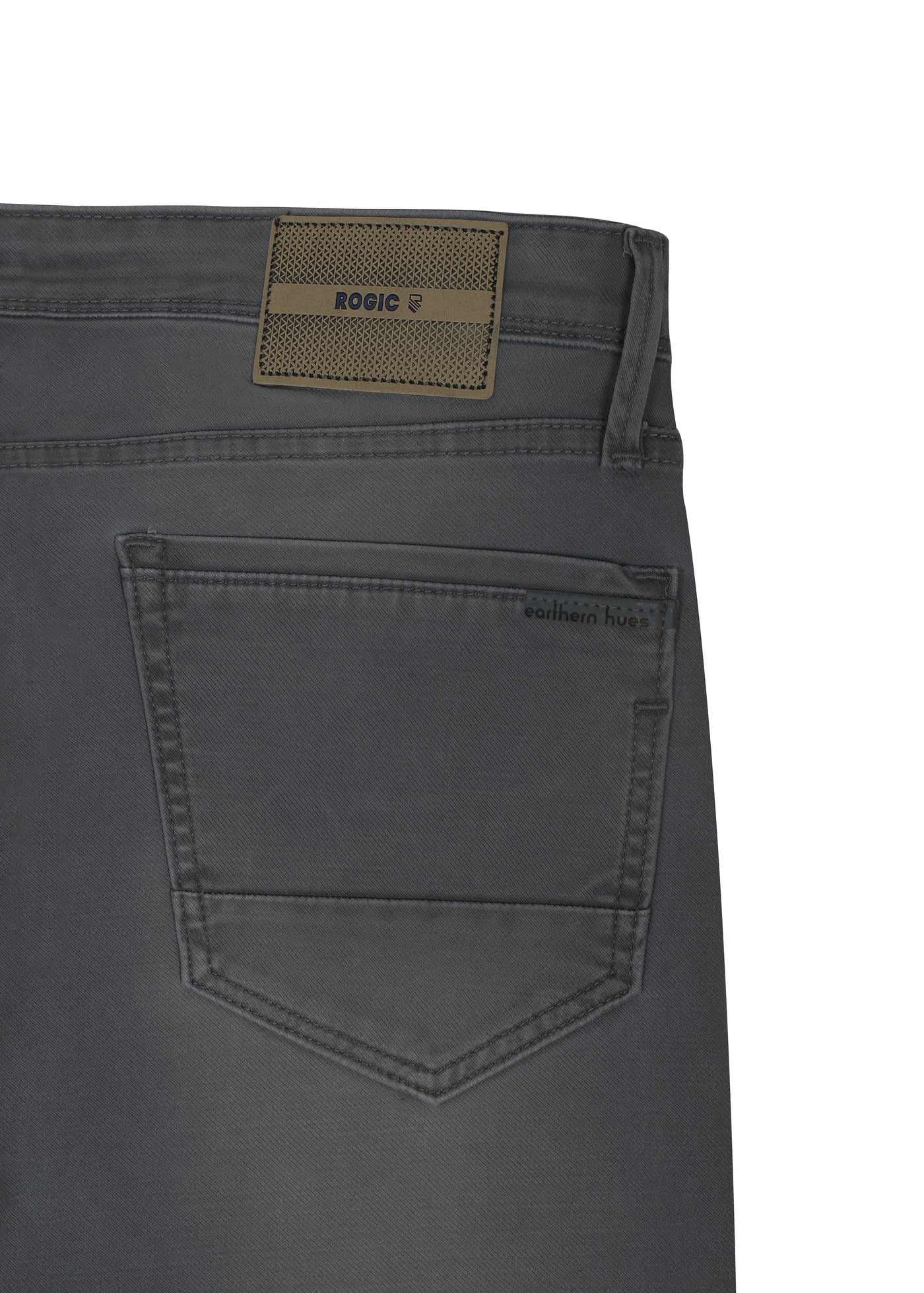KNITTED COLORED JEANS <br> Vibrant - olive