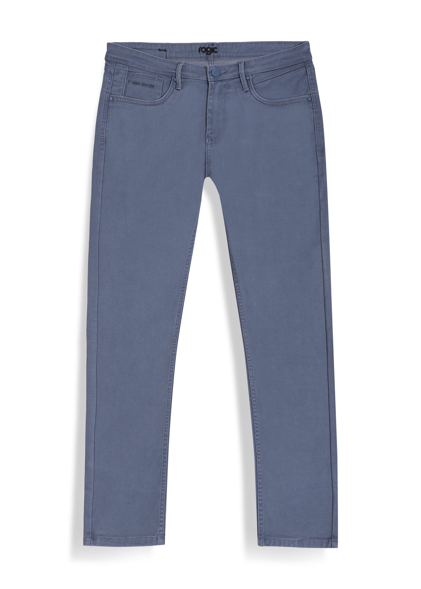 PLAIN COLORED JEANS <BR> Berlin- mirage blue