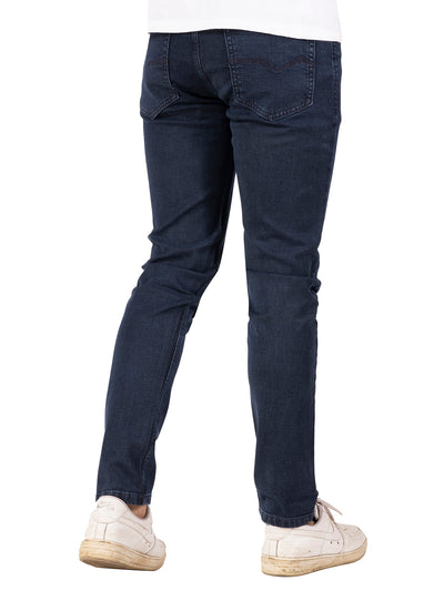 RAW WASH STRETCH JEANS <br> Phantom - INDIGO