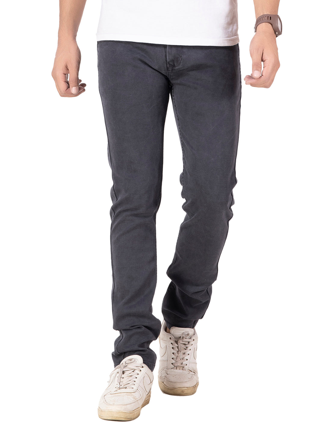 PLAIN COLORED JEANS <BR> Berlin- granite