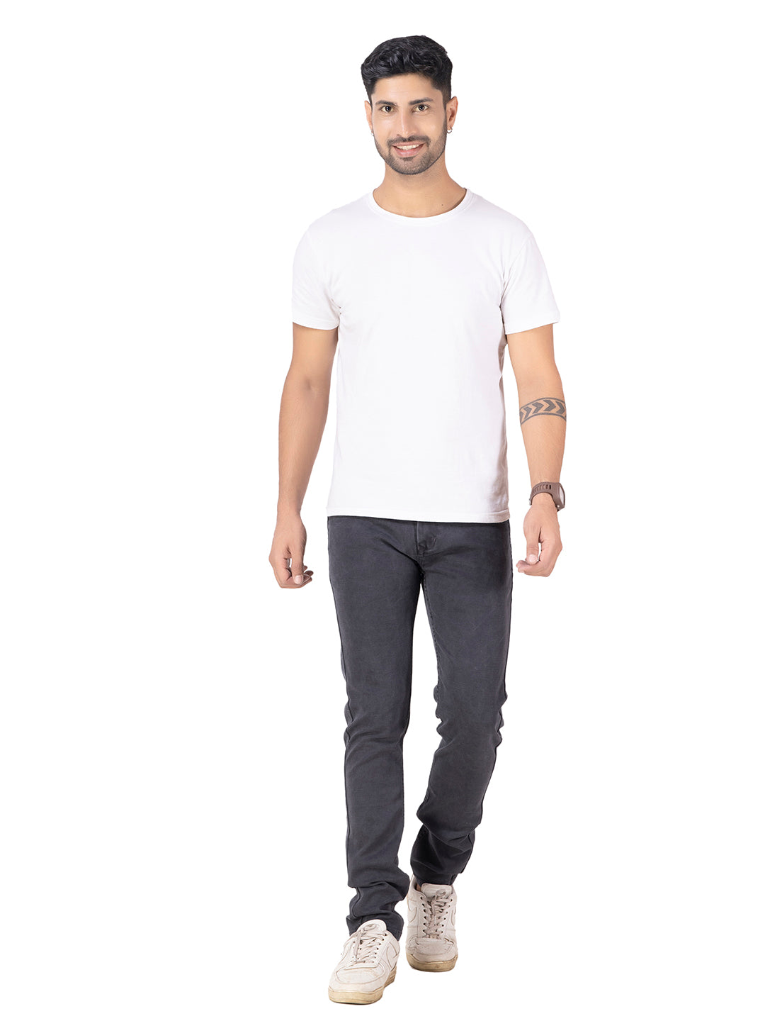 PLAIN COLORED JEANS <BR> Berlin- granite