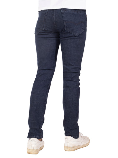 raw stretch jeans <BR> REDDICK- indigo