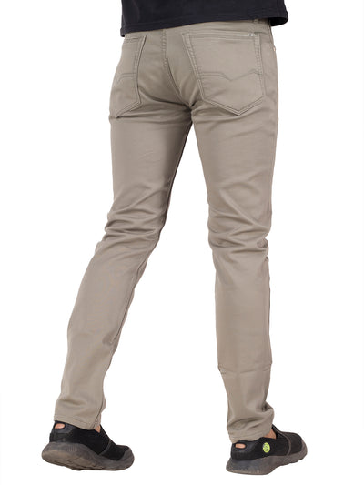 DOBBY COTTON STRETCH TROUSERS <br> banjara - pistachio