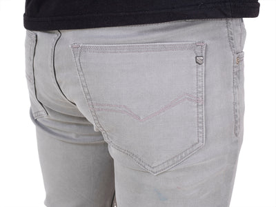 PLAIN COLORED JEANS <BR> Berlin- grey