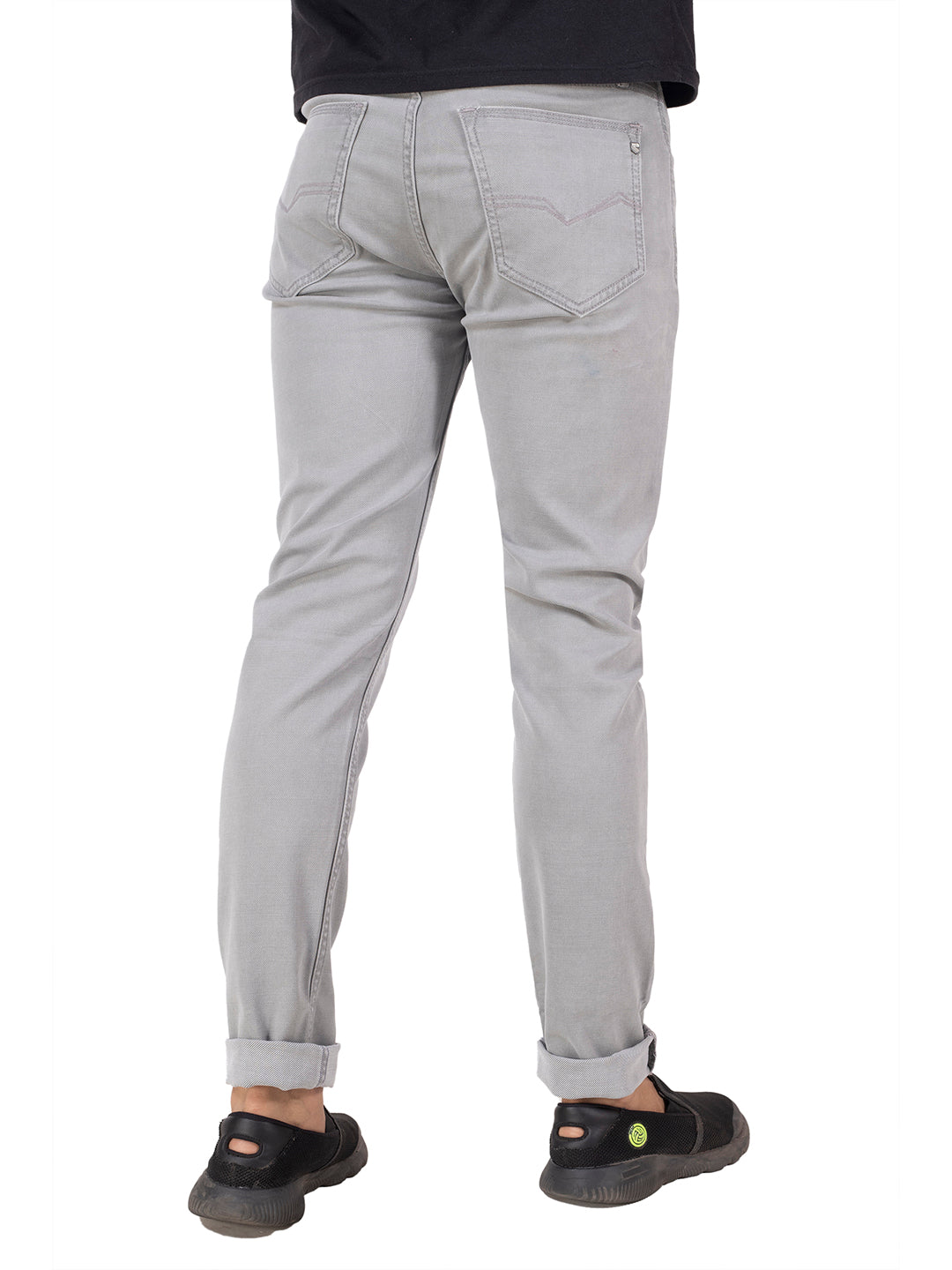 PLAIN COLORED JEANS <BR> Berlin- grey
