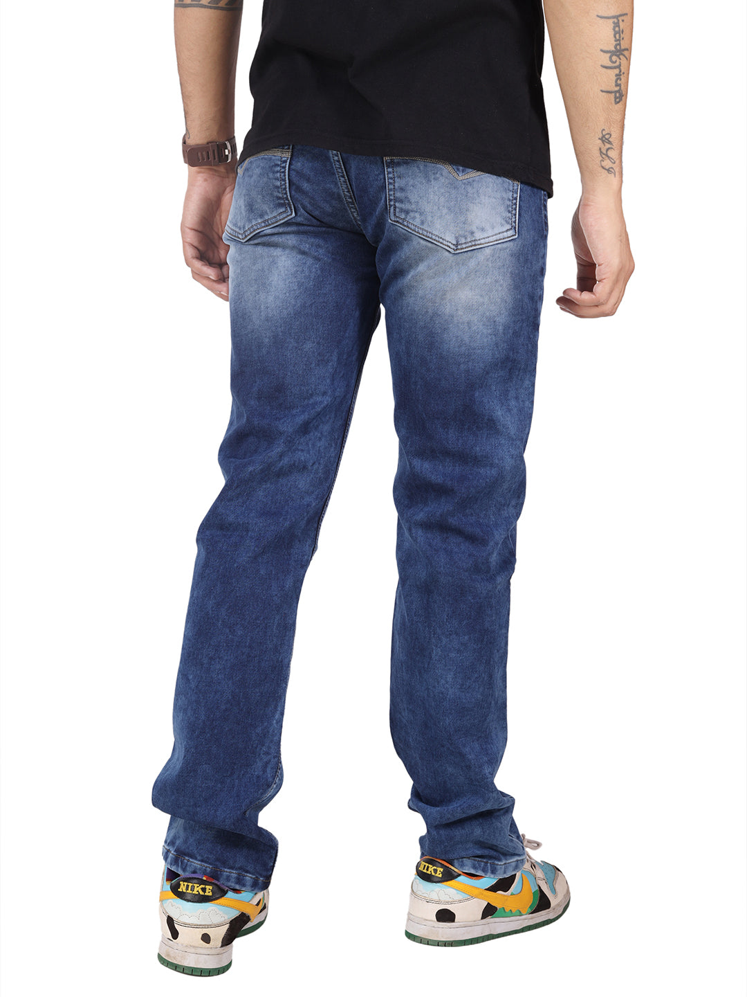 STRAIGHT FIT STRETCH JEANS <br> 713 - indigo