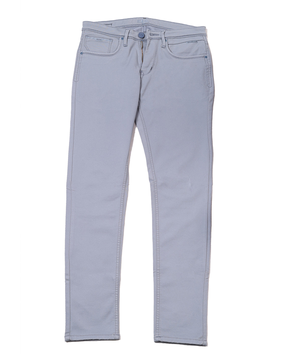 DOBBY COTTON STRETCH TROUSERS <br> banjara - ash