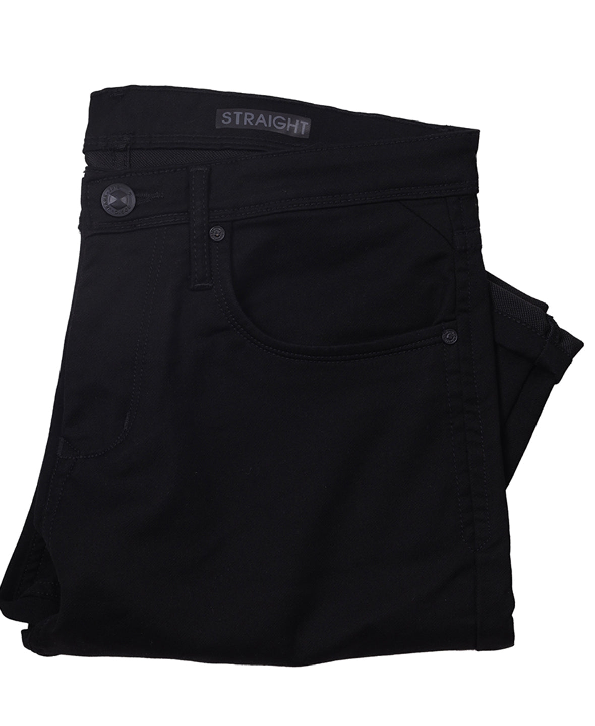 STRAIGHT FIT STRETCH JEANS <br> 713 - black