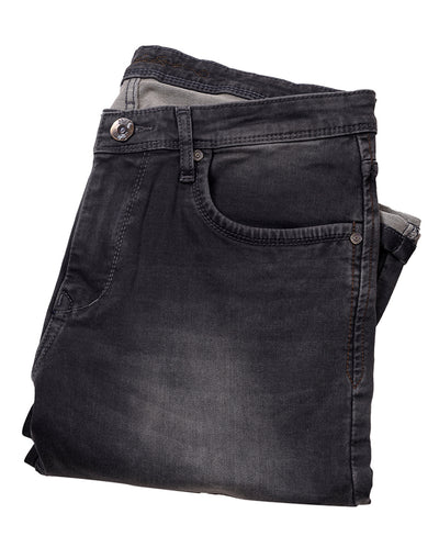 FRONT EMBROIDERY DETIAL JEANS <br> Motif - deep olive