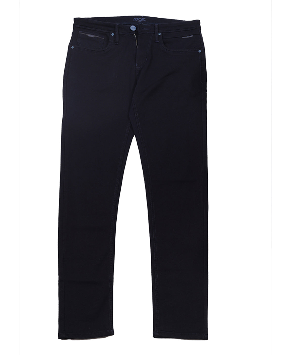 DOBBY COTTON STRETCH TROUSERS <br> banjara - ink