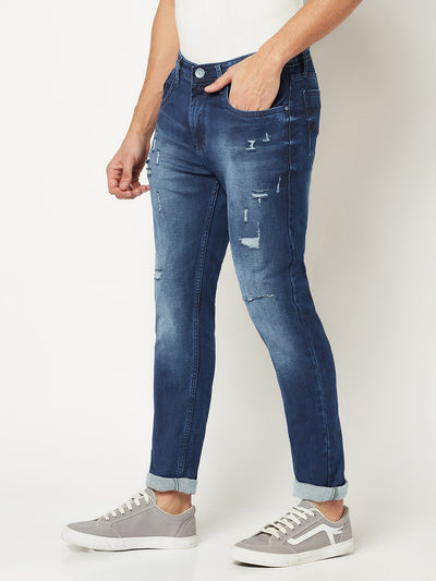 The Motif Jean <br> in Ripped Original Indigo