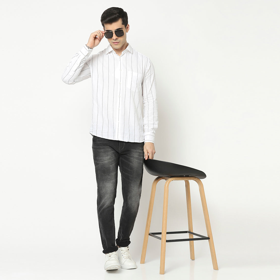 The Motif Jeans <br> in Designer Black